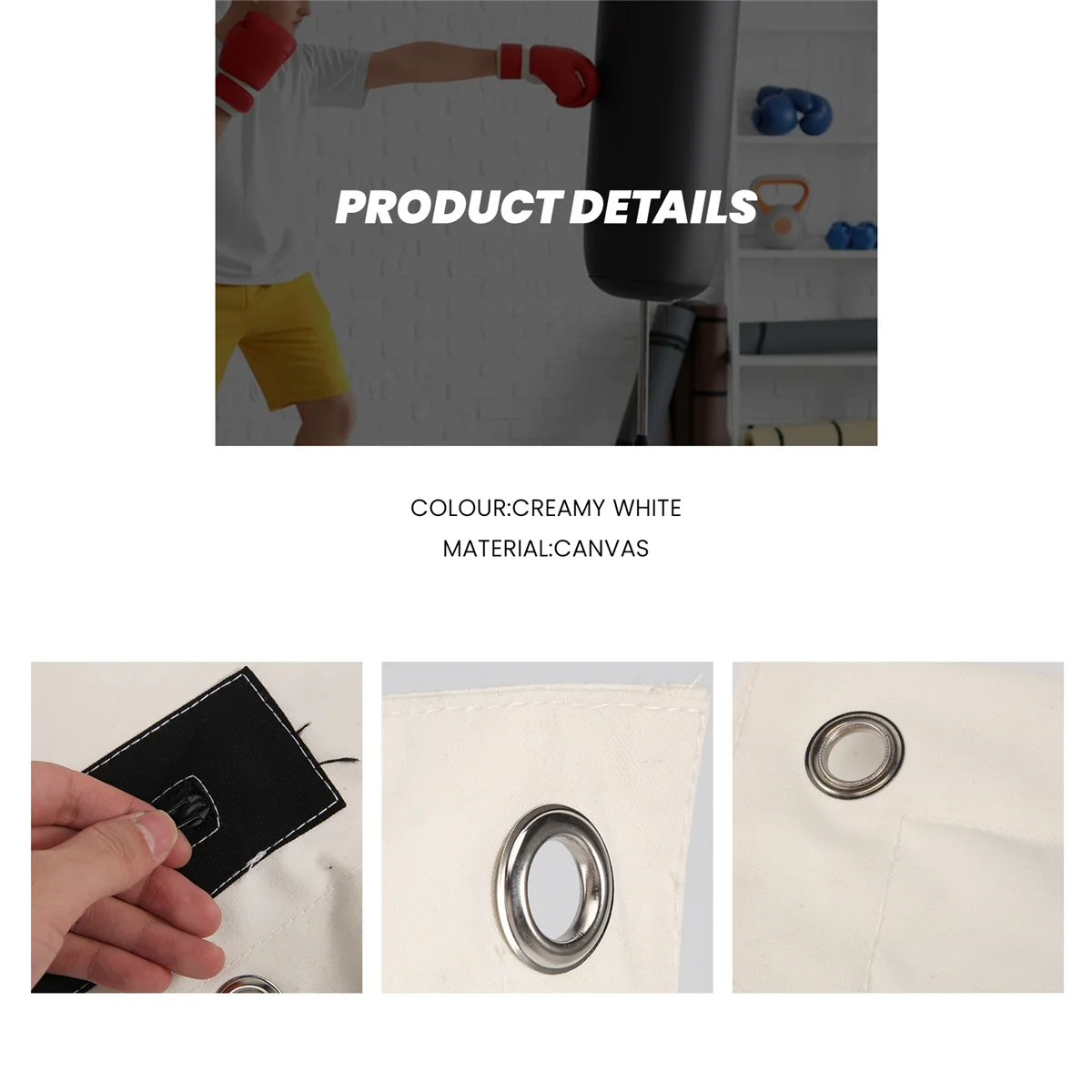 SMIEA 38x38 ซม.Heavy Duty Wing Chun Punch Bag ถุงทรายเปล่า Kung Fu ศิลปะการต่อสู้ Wall กระเป๋า Kick Boxing Punch Bag