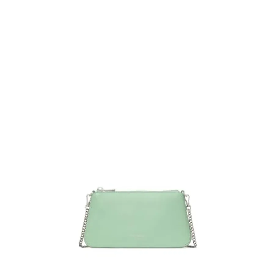 Women's Grace Fine Grain Leather Pochette for everyday use, premium leather, classic black, lightweight and structured design