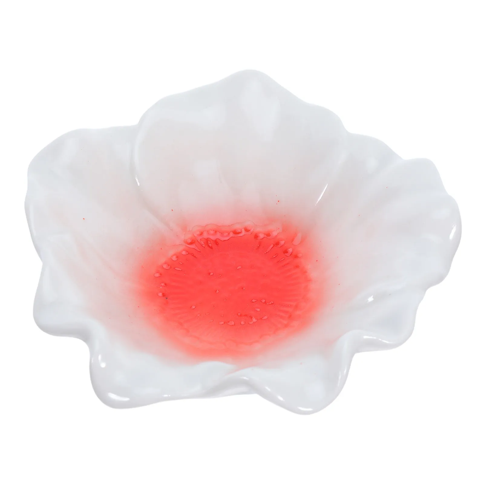 

Ceramic Jewelry Tray Gradient Flower Trinket Dish Jewelry Holder Vanity Organizer Decorative Plate Dressing Table Bathroom