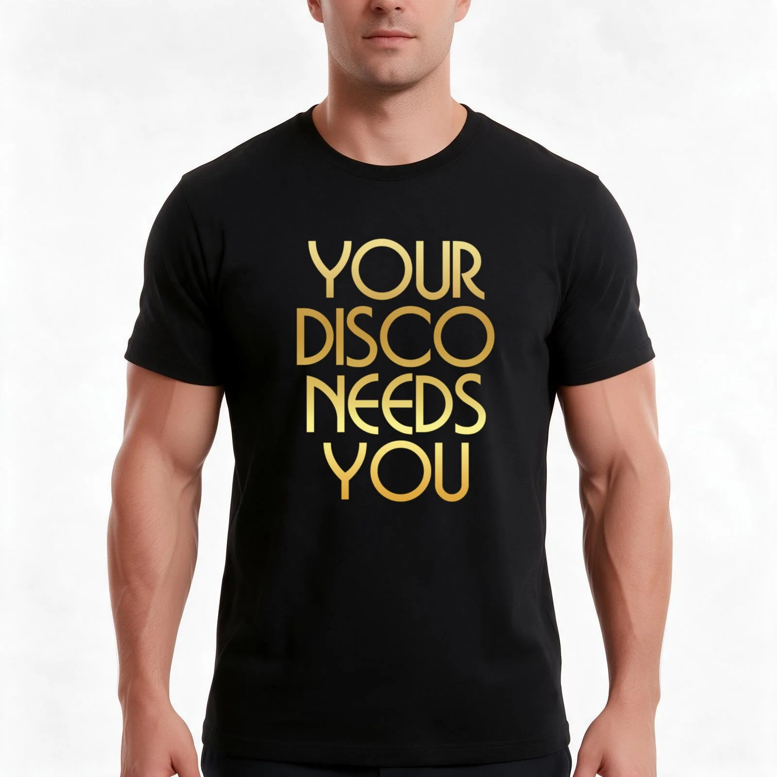 Your Disco Needs You - Kylie Minogue - Light Years - Gold T-Shirt, Summer Casual Cotton Tee, Oversized Streetwear Tops