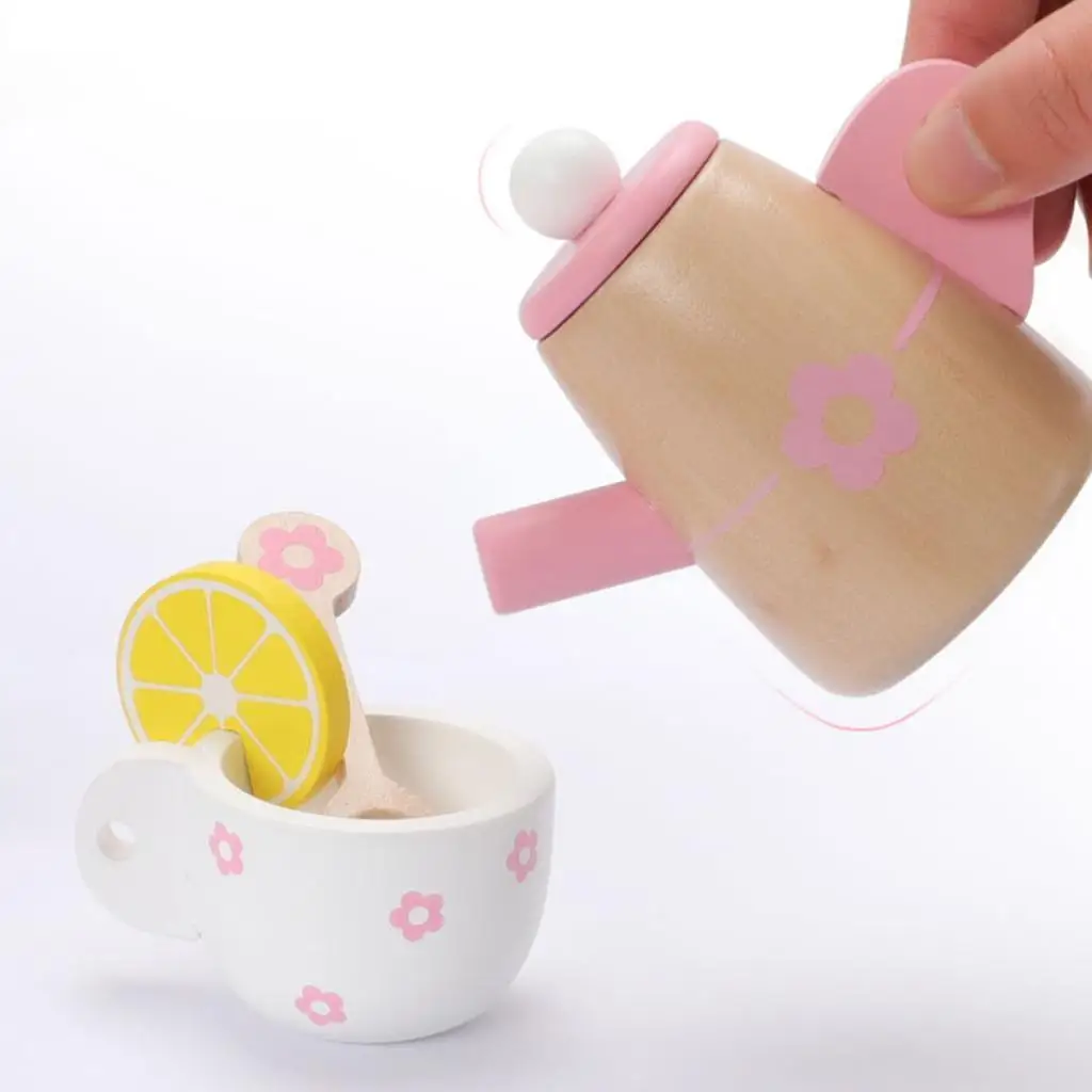 幼児用お茶セットごっこ遊びおもちゃティーポットカップトレイキッズティーセットプリンセスティータイムおもちゃ子供向け3歳4歳5歳6歳誕生日プレゼント