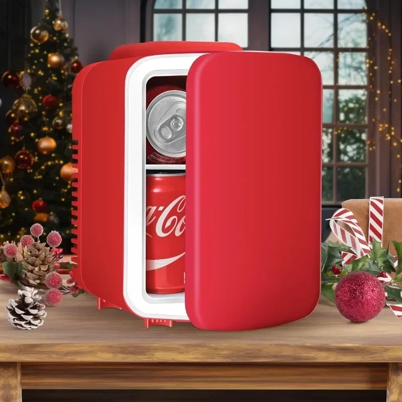 Mini Fridge Portable Cooler and Warmer Freon-free Provides Compact Storage for Skincare Food Makeup