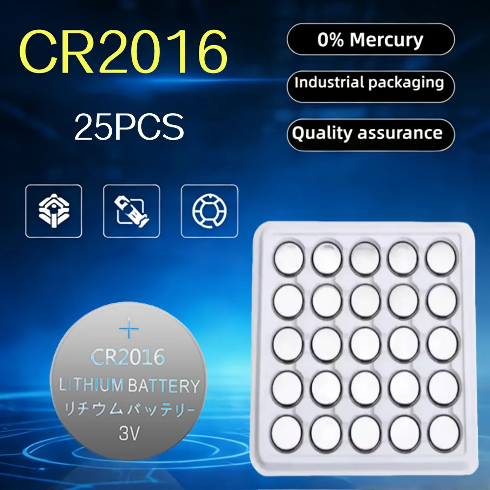 10-200PCS 3V CR2016 Lithium Button CR 2016 Battery DL2016 BR2016 DL2016 LM2016 Coin Cell Watch Batteries for Toys Clock Remote