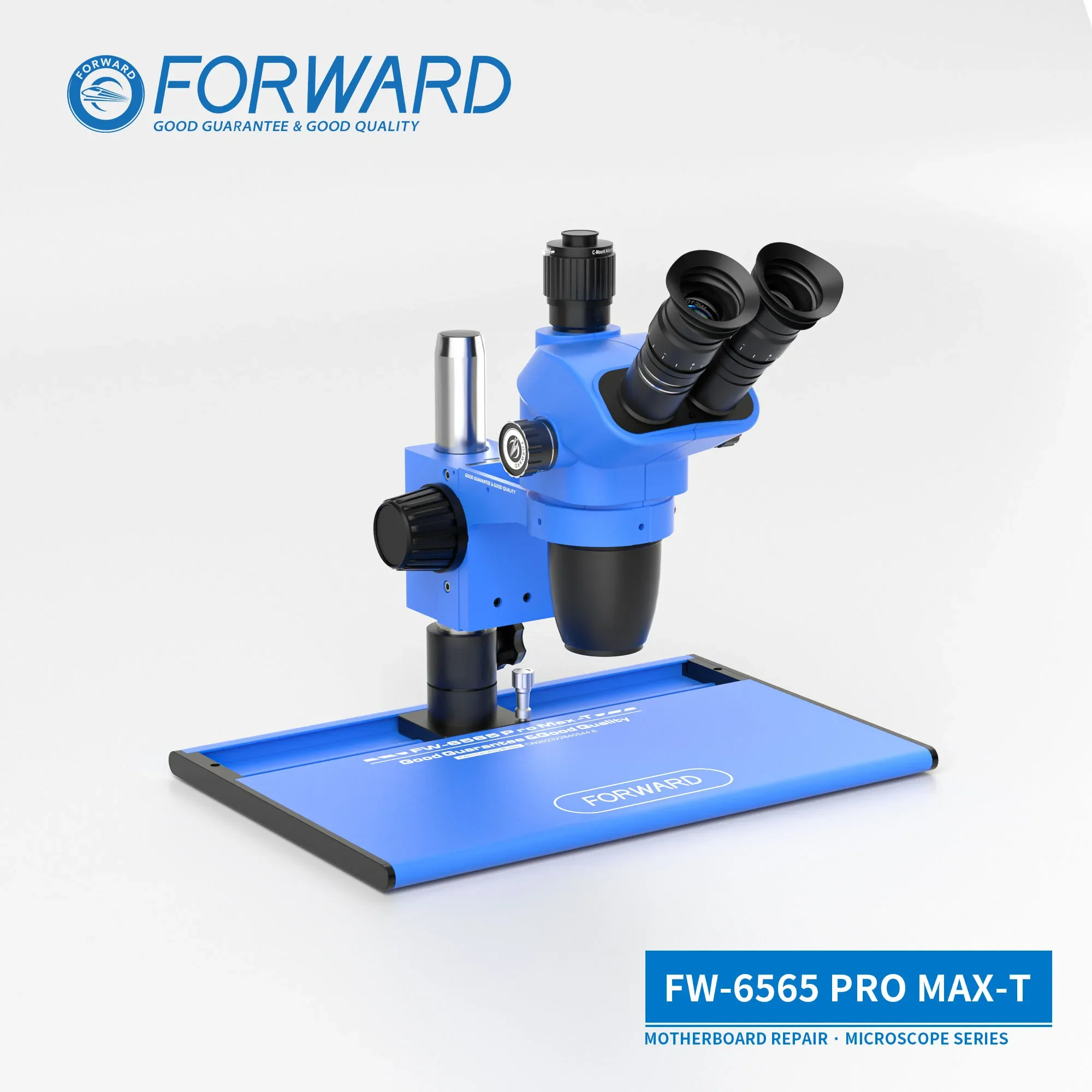 Forward New Arrival Electron Microscopes Phones Repairing Tools 6.5X-65X Trinocular Microscope for Ipad Mobile Phone Repair