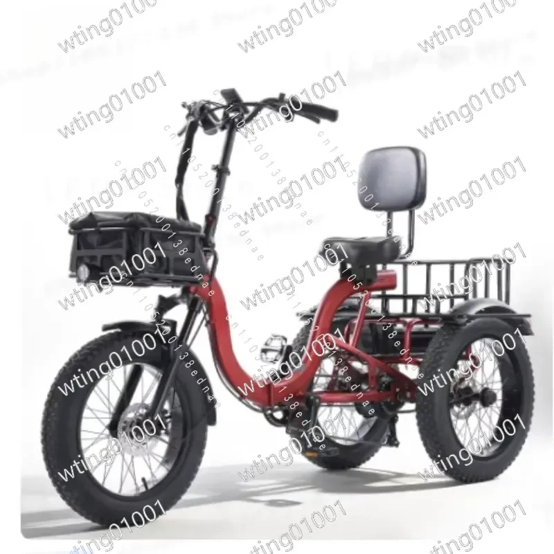 for 20-24 Inch New Snow Land General Pedal Electric Variable Speed Tricycle Vegetable Basket Car Light Moped