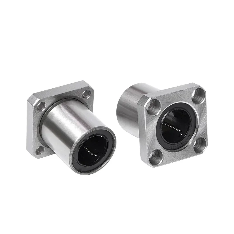 1pcs LMK6UU Square Flange Type Straight Line Linear Bearings Steel