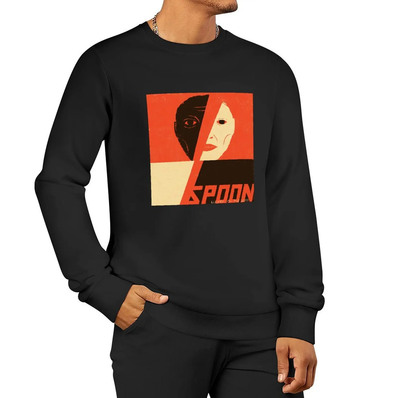 

Spoon Lucifer On The Sofa Pullover Hoodie men's clothing sweatshirt for men