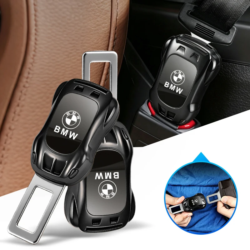 

Car Logo Seat Belt Clip Adjustable Extension Plug For BMW 3 Series 5 Series E60 E90 F10 F30 E46 E39 X5 E53 E70 E38 Z4 Sticker