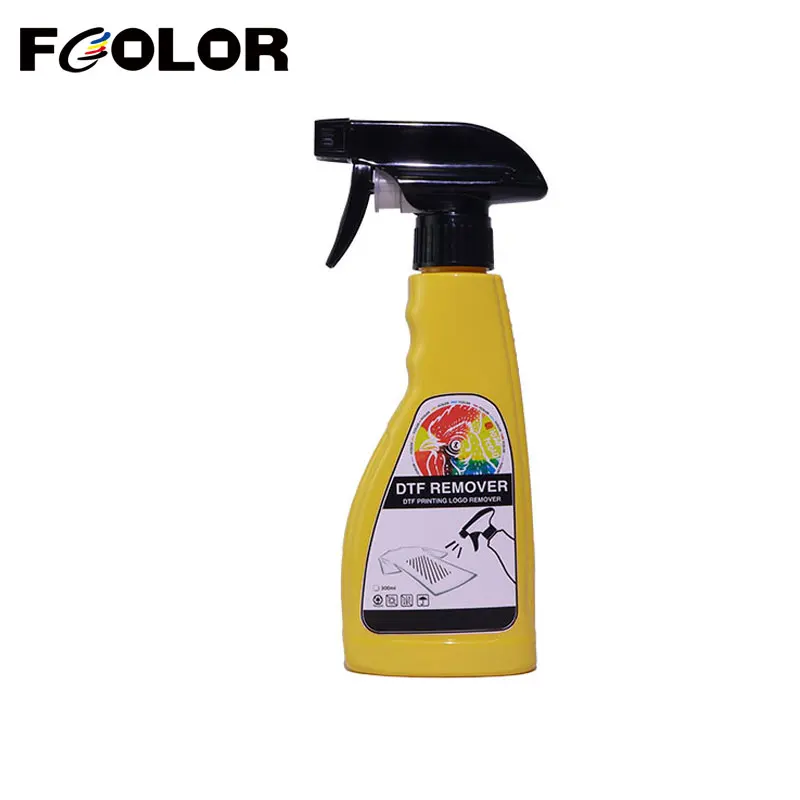 Fcolor Top DTF Remover 300ml DTF Printer Adhesive Powder Cleaner Remover Direct to Transfer Film Pattern DTF Remover Liquid