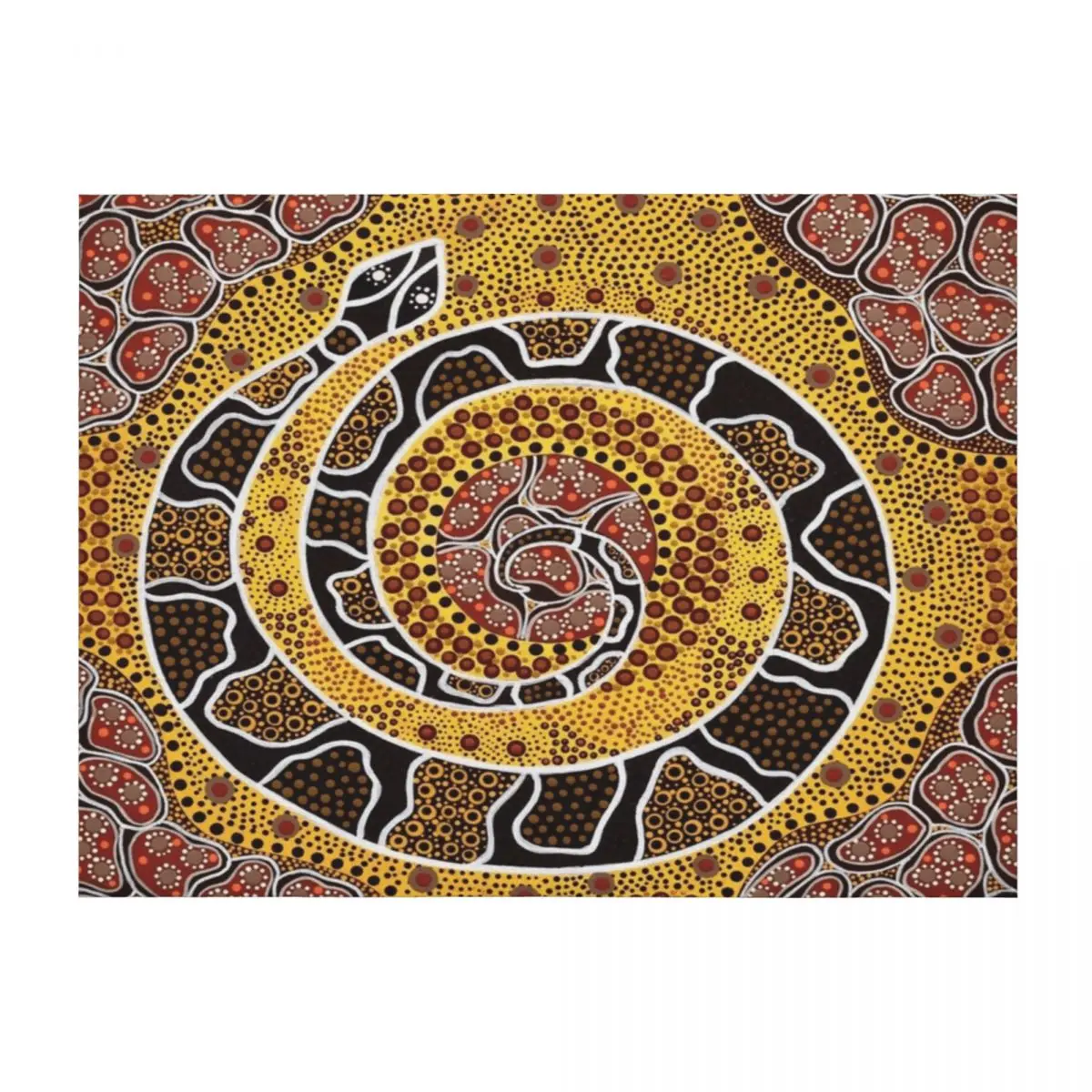 

Australian Aboriginal Art Throw Blanket Decorative Sofa wednesday Single blankets ands Blankets