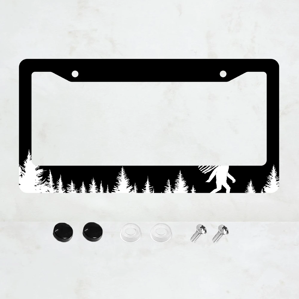

1 шт. черная рамка для номерного знака с 2 отверстиями, алюминиевая, 6x12 дюймов, с винтами, стандартный размер для США, Канады, Мексики, в ретро-стиле.