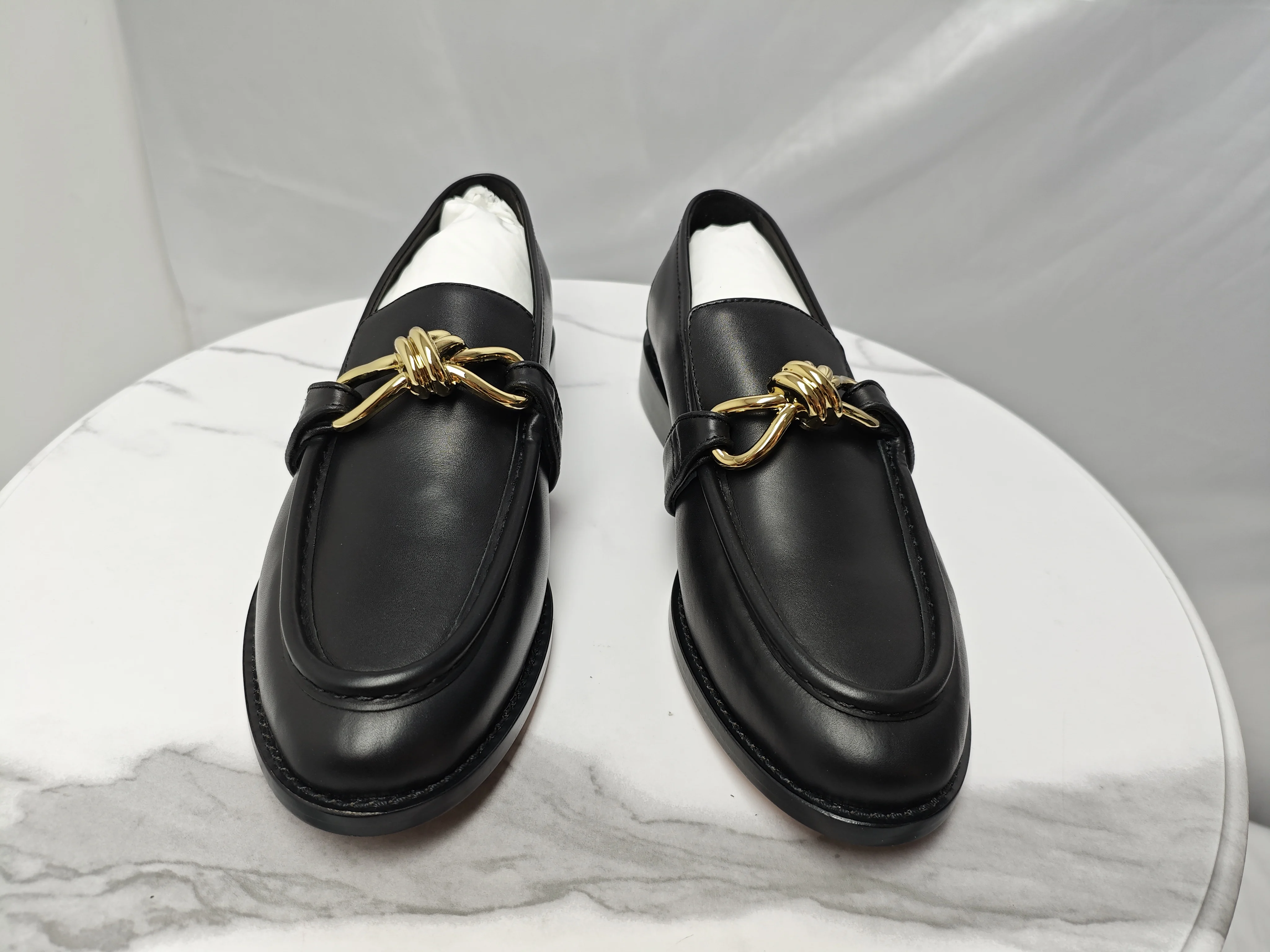 25 Slip-on Leather Shoes Trendy and Beautiful Advanced Texture Niche Beautiful Cowhide All-Match High Street AD2204