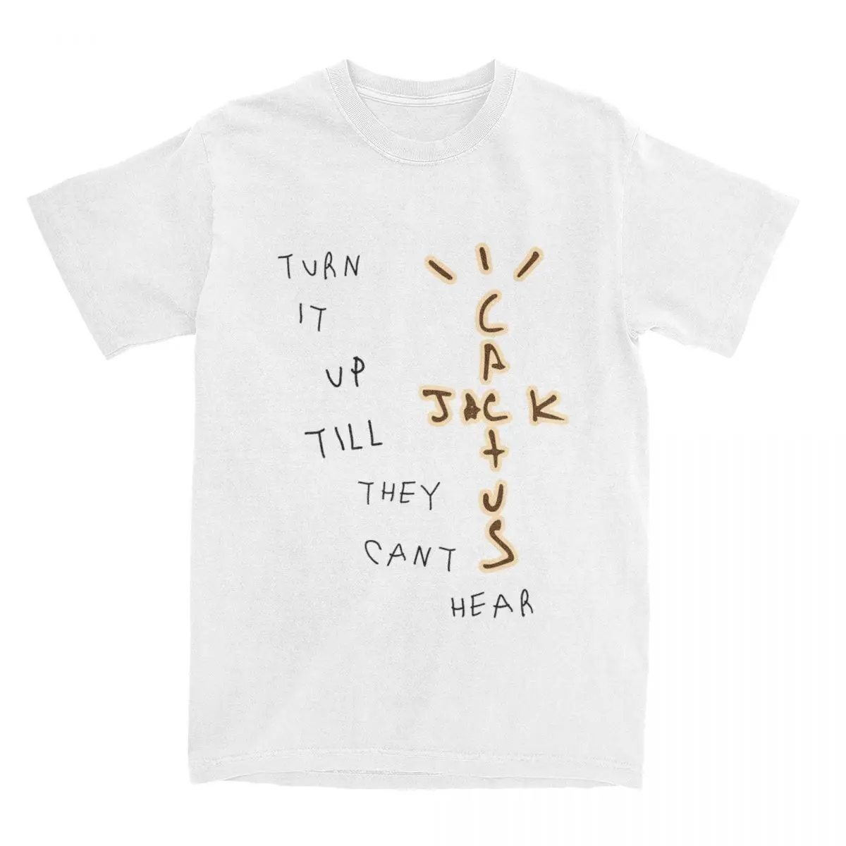 Look Mom I Can Fly Jack ASTROWORLD T Shirt Men 100% Cotton Funny T-Shirts Round Collar Tee Shirt Short Sleeve Tops Gift