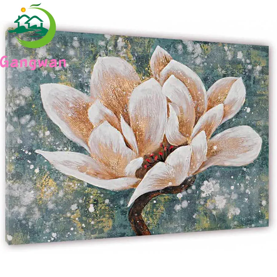 Abstract Magnolia Diamond Painting beautiful flower Cross Stitch Rhinestones 5D Diamond Embroidery Mosaic puzzle gift Home Decor