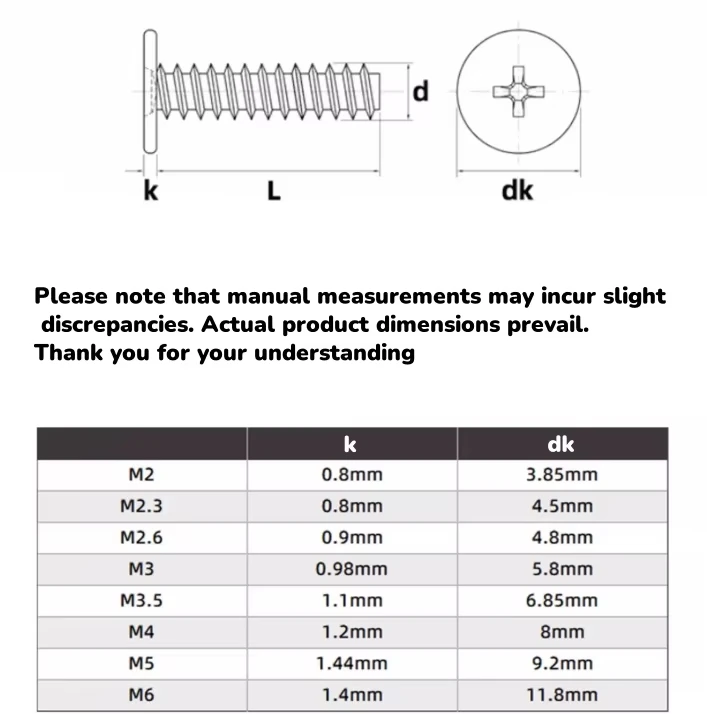 رقيقة جدا شقة رئيس عبر التنصت المسمار M2 ~ M6 304 الفولاذ المقاوم للصدأ شقة الذيل رقاقة رئيس التنصت المسمار لمروحة الكمبيوتر المحمول