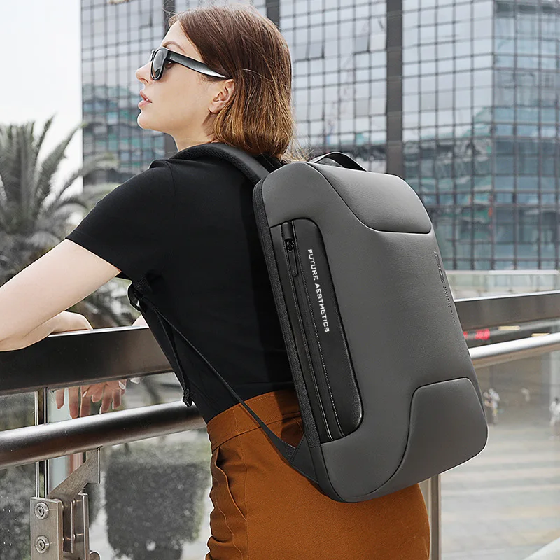 BANGE nouveau sac à dos Design esthétique sac à dos d'affaires hommes Anti-vol étanche école sacs à dos d'ordinateur portable USB charge sac de voyage