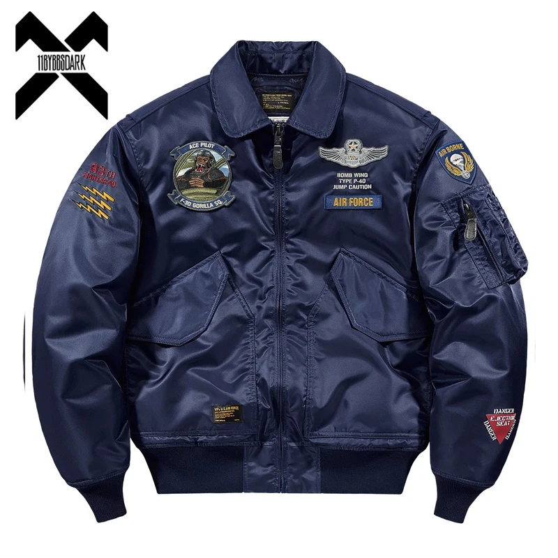 2024 Winter Thick Tactical Bomber Jacket for Men Embroidered Function Air Force Jackets Pilot Warm Coats Hip Hop Streetwear Male