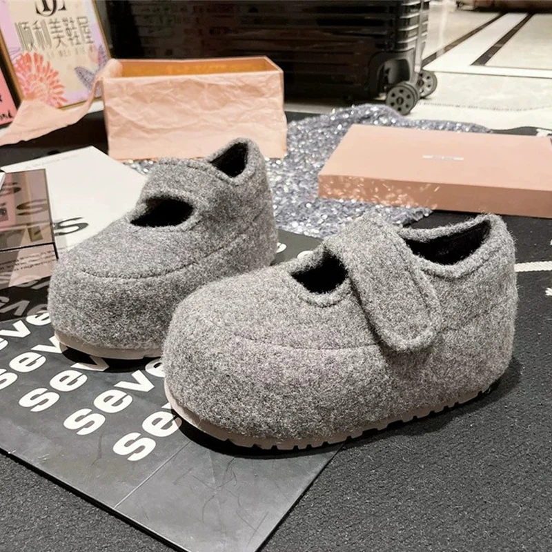 

Women's Loafers Shoes Winter Flats Platform Sport Shoes Casual Walking Sneaker 2025 New Trend Cozy Dress Boots Mujer De Zapatos