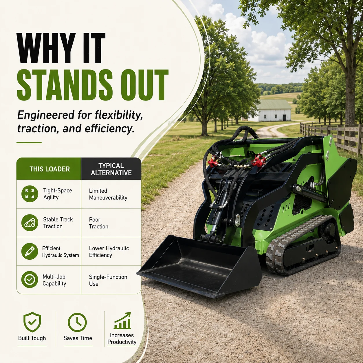 Agents Wanted Skid Steer Loader  Low Fuel Consumption Robust and Durable for Construction Works Skid Steer Loader