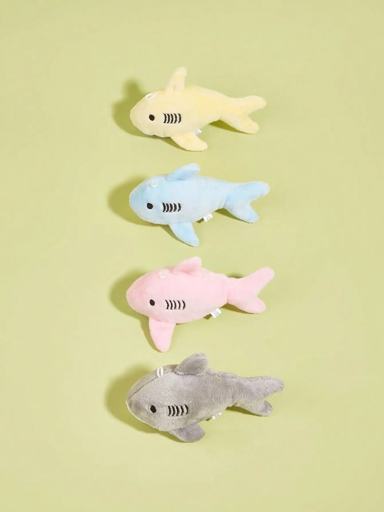 1/2 Pcs Cute Shark Pet Plush Toy Soft Safe Chew Toy for Small Dogs Puppies Interactive Bite Resistant Dol view 4