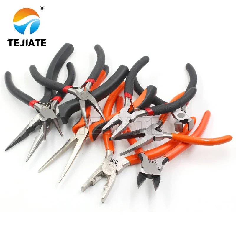Pliers oblique mouth water mouth sharp toothless sharp flat mouth flat top vise curved nose pliers