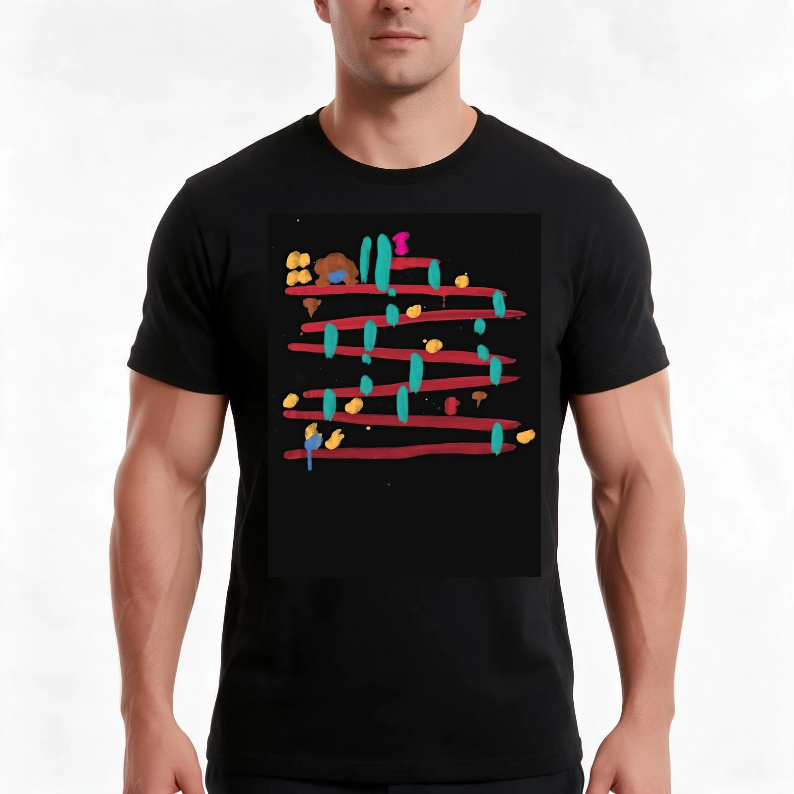 Arcade Impressionism: DK T-Shirt Summer Casual Cotton Tee Oversized Streetwear Tops Vintage Graphic Print Unisex Men Women
