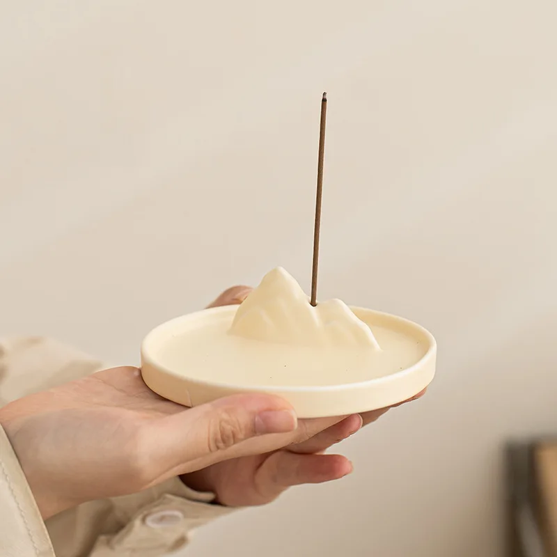 

Nordic Ceramic Incense Burner Modern Minimalist Home Decor Yoga Meditation Accessory