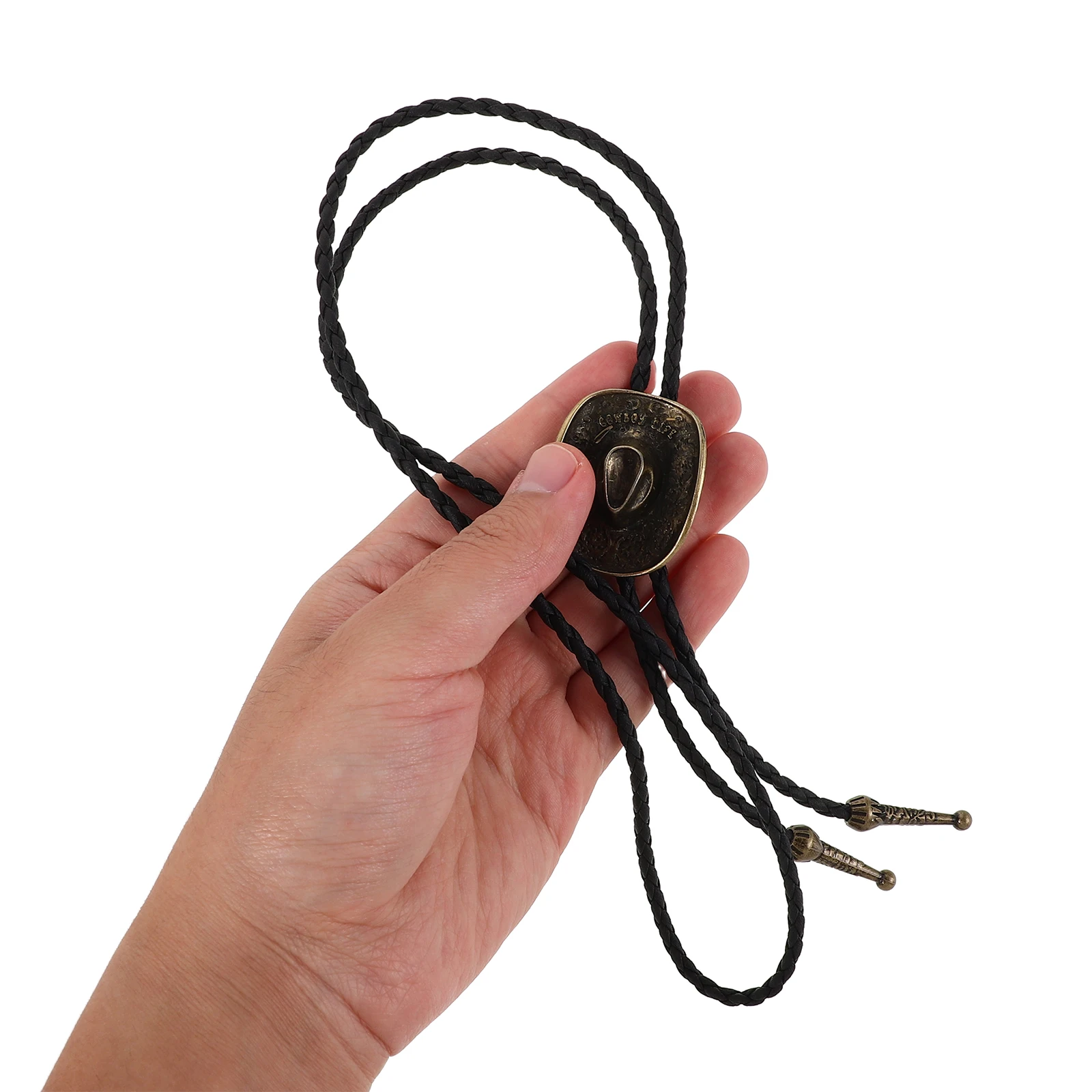 

Western Cowboy Hat Necklace Vintage Bolo Tie For Women Men Cowgirl Accessory Rustic Country Jewelry Pendant Chain Western Style