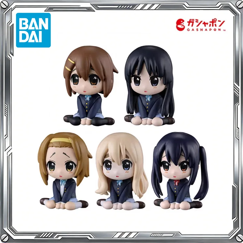 

Bandai Genuine Gashapon K-ON! Anime Hirasawa Yui Akiyama Mio Kotobuki Tsumugi Nakano Azusa Action Figures Model Toys Gifts