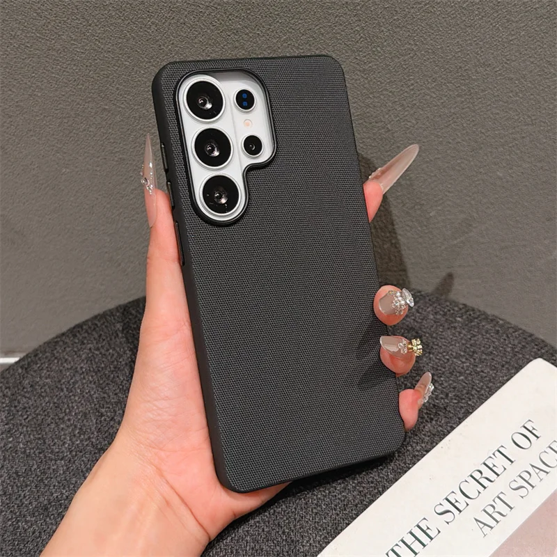 

Simple Matte Tech Cloth Fabric Wireless Charging Magnetic For Magsafe Case For Samsung Galaxy S26 S25 S24 Ultra Shockproof Cover