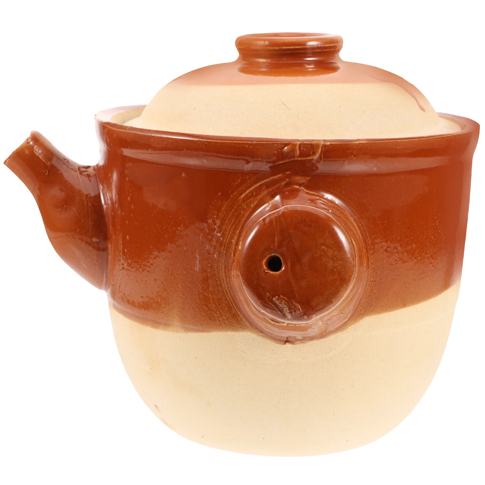 

Винтажный горшок для кипячения лекарств, керамический чайник с запеканкой, гуманизированная ручка, идеально подходящий для супа, лапши, горячий горшок