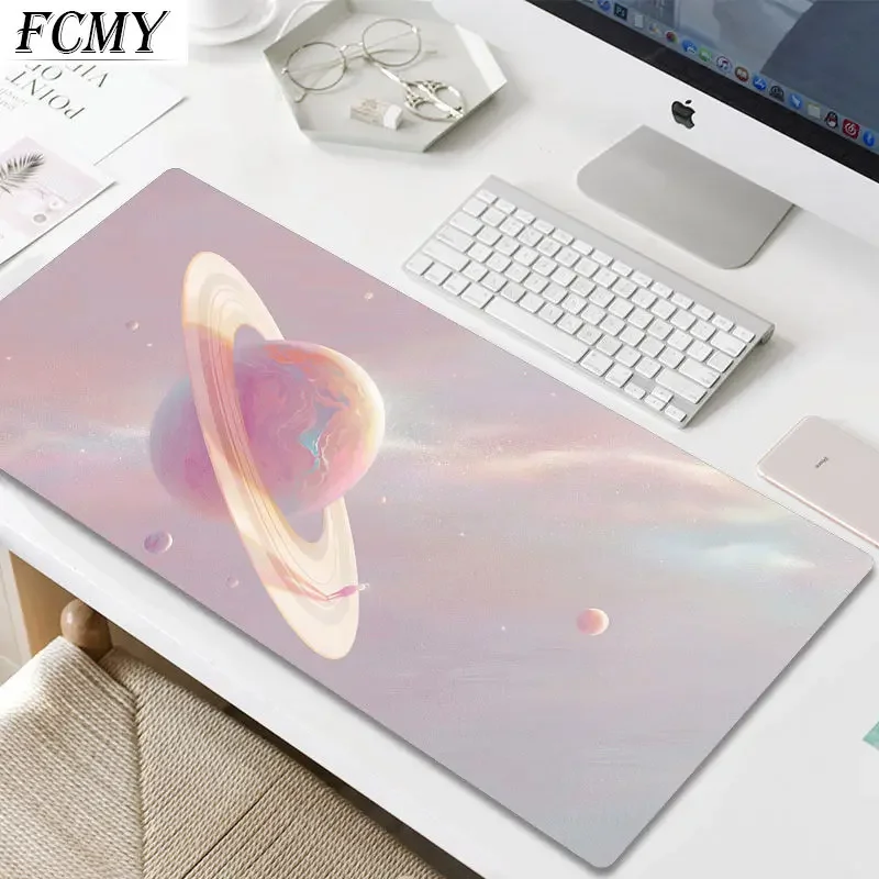 Big Cute Shortcut Key Big Mouse Pad Large Girl Simple Silicone Wristband Ins Second Element Gaming Thickened Mat Mouse Pad