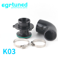 forged aluminum Turbo Outlet Muffler Delete Pipe For vw Golf audi 1.8 2.0 EA113 TFSI engine with K03 Turbo FMMD3