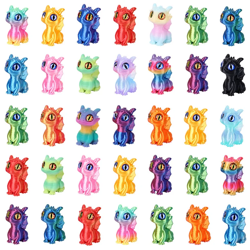 Ornements de Dragon imprimés en 3D, 20/5 pièces, cadeaux de fête d'anniversaire pour enfants, remplissage Pinata, cadeaux de pâques et de noël, décorations de Table pour la maison