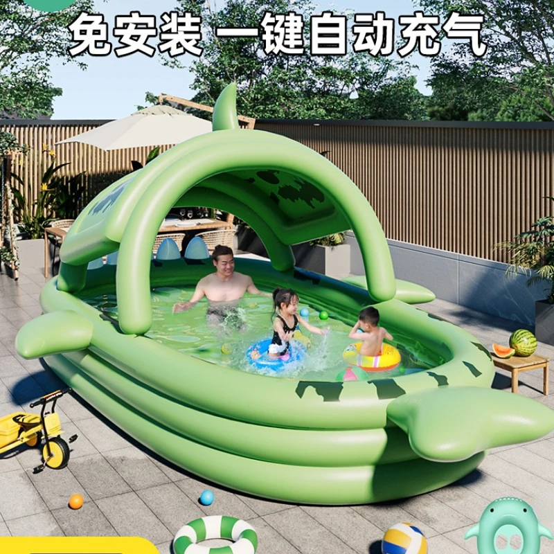 Inflatable swimming pool, baby swimming bucket, outdoor large pool for children