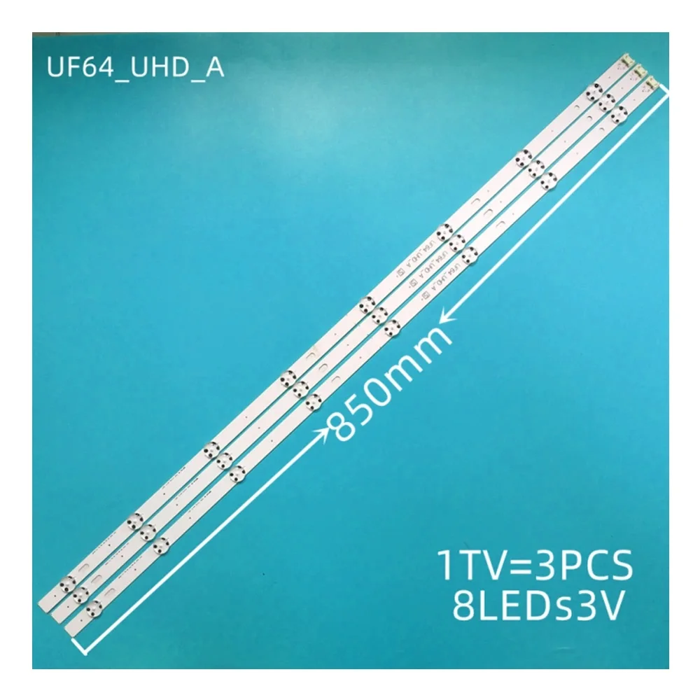 Imagem -03 - Led Backlight Strip Régua de Linha Barras Led Diretas Uhd 1bar 24ea tipo Rev.0.4 850 mm 43uh6210 43uh6420 Uf64 _ Uhd_a