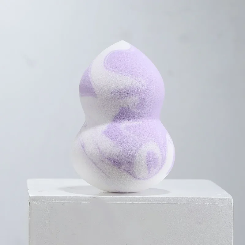 1Pc Makeup Sponge Gradient Color Soft Double-Sided Wet and Dual-Use Fit Without Eating Powder