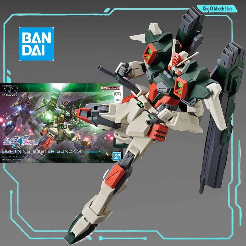 Bandai Original MODEL KIT GUNDAM HGCE 1/144 LIGHTING BUSTER GUNDAM Anime Action Figure Assembly Model Toys  Model Gifts for Boys