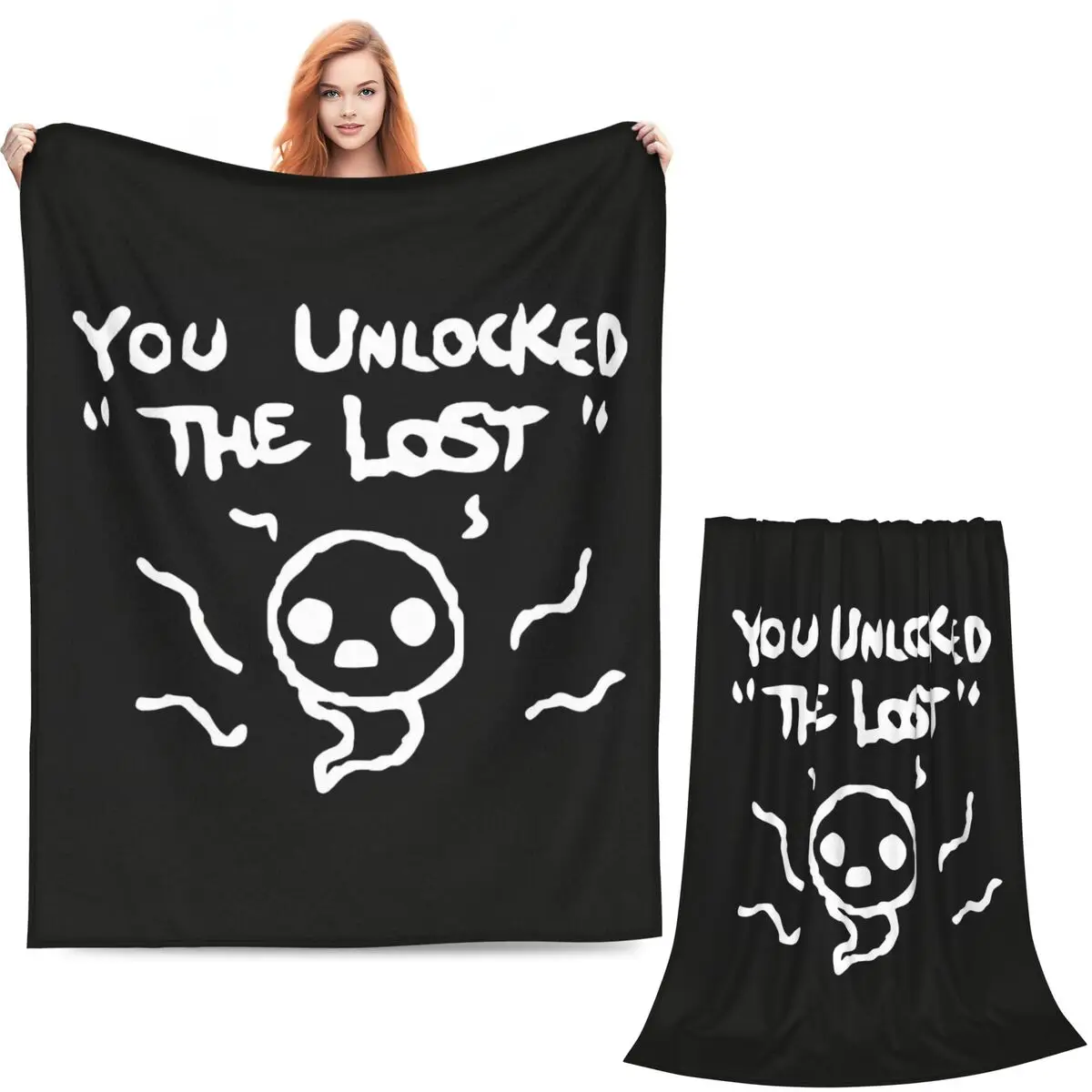 Game The Binding Of Isaac Print Blanket Soft Warm Flannel Throw Blanket Cover for Bed Living room Picnic Travel Home Couch