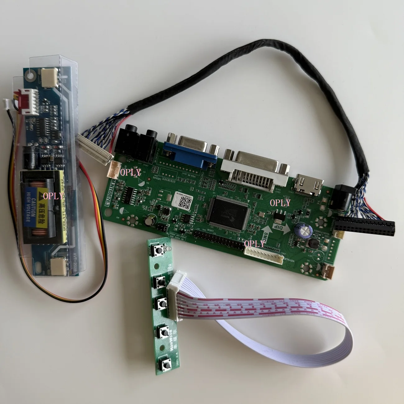 

M.NT68676 Controller board kit HDMI-compatible VGA DVI for LQ170M1LA LP154WU2 1920X1200 LED panel DIY screen monitor display LCD