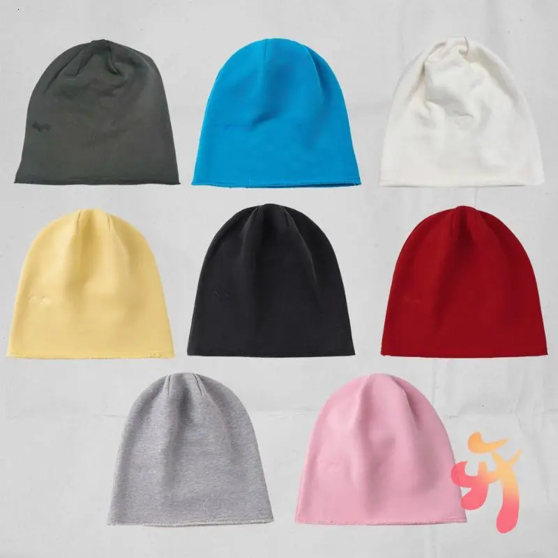 

Fashion Street Unisex SKYLRK Cold Hat Simple Embroidered Logo Solid Color Men Women Knitted Skullies Multicolored Beanies
