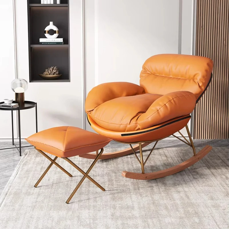

Large size outdoor modern refrigeration living room balcony bedroom single rocking chair sofa