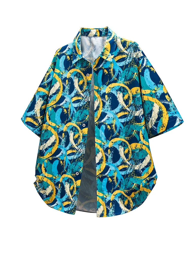 

Flower Shirts Men 9XL 10XL Plus Size Oversized Loose Shirt Male Business Shirt Big Size Short Sleeve Summer Men's Tops 50-150KG