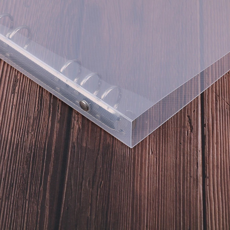 1Pcs Creative Transparent Twill Pp Binder Shell A6 A5 Six-hole B5 Nine-hole Folder
