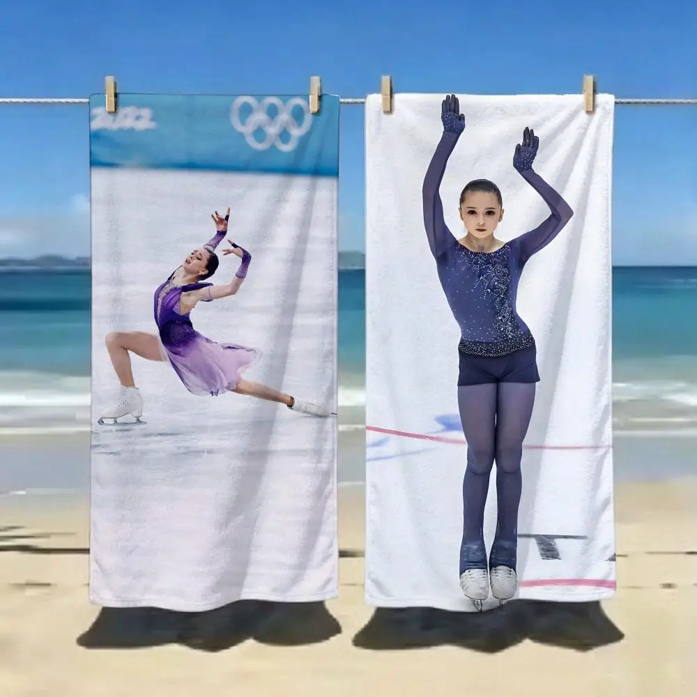 Celebrity K-KamilaS ValievaS Towel ultra-fine fiber quick drying absorbent bath towel, outdoor swimming sports towel