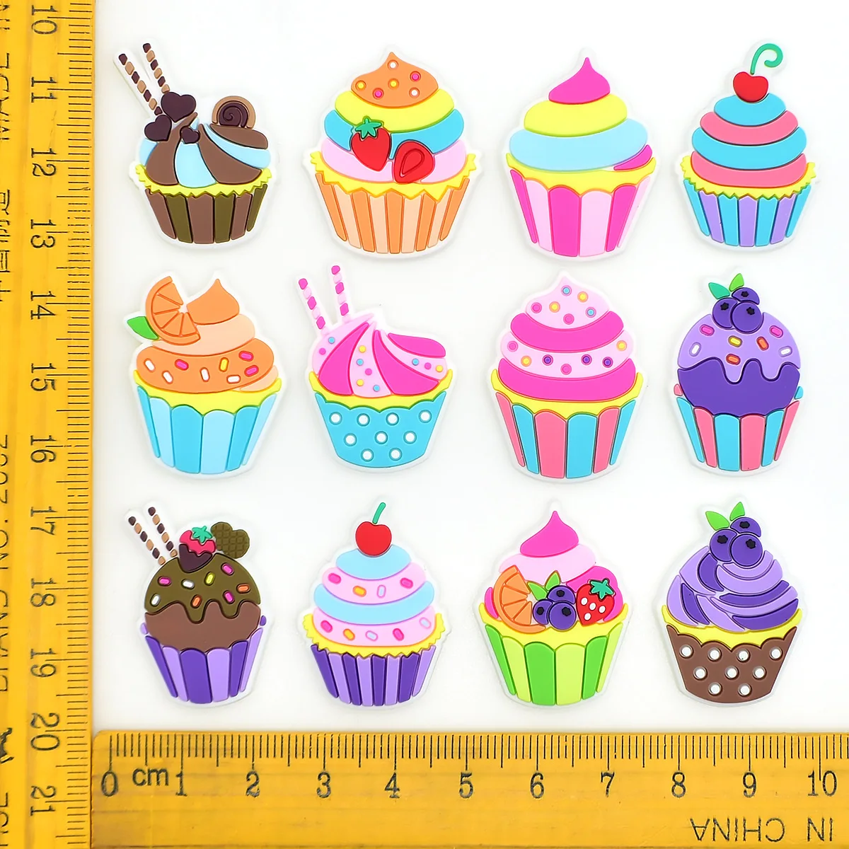 Cute Cupcake Ice Cream Shoe Charms Sweet Dessert Clog Charms Cake Cone Sprinkles Candy Food Theme Shoe Decorations Accessories