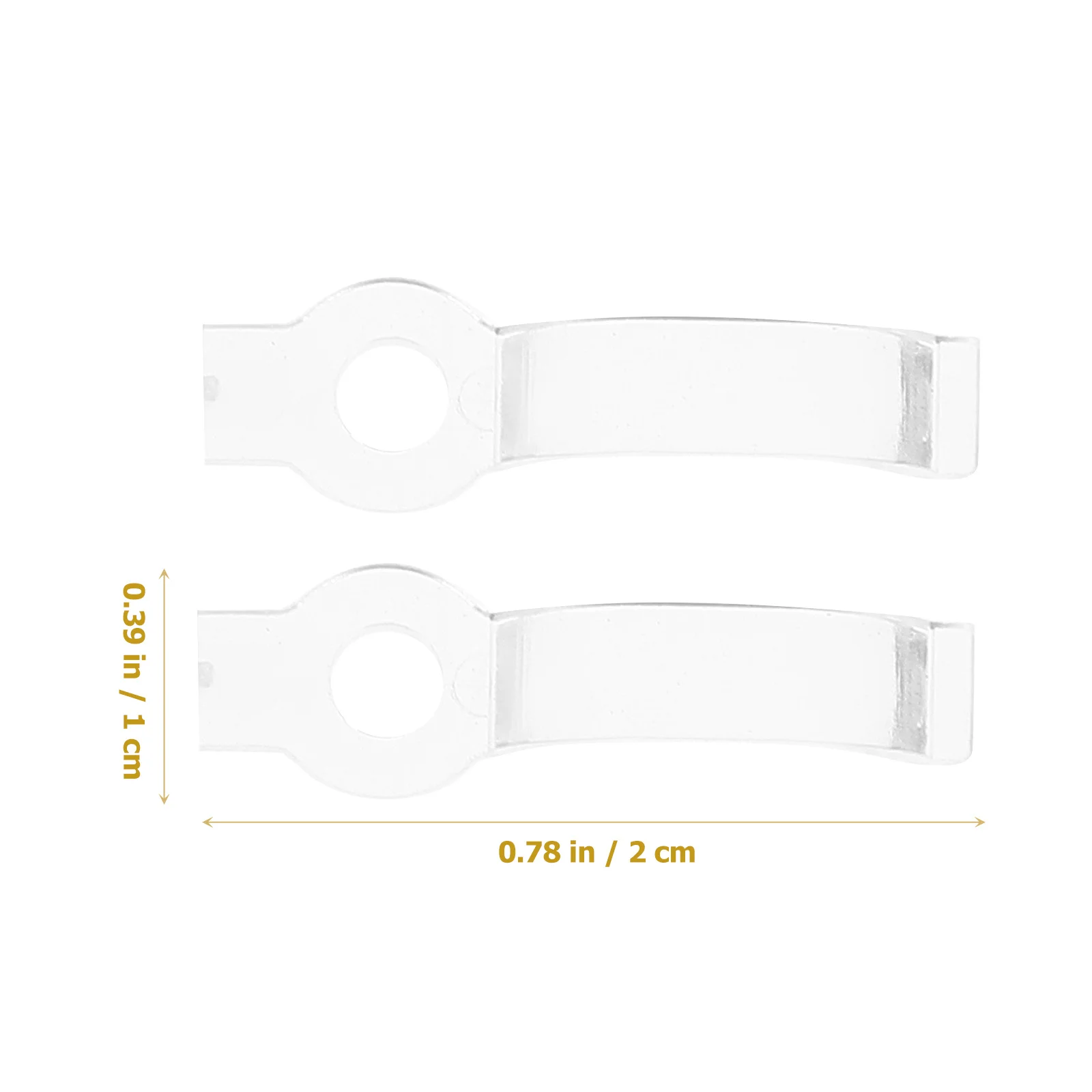 

100 pcs Led Ultra Thin Strip Light Fixing Clip For 10Mm Smd3528 Smd3014 Smd5050 Smd5630 Bar Light Mounting Bracket Lighting