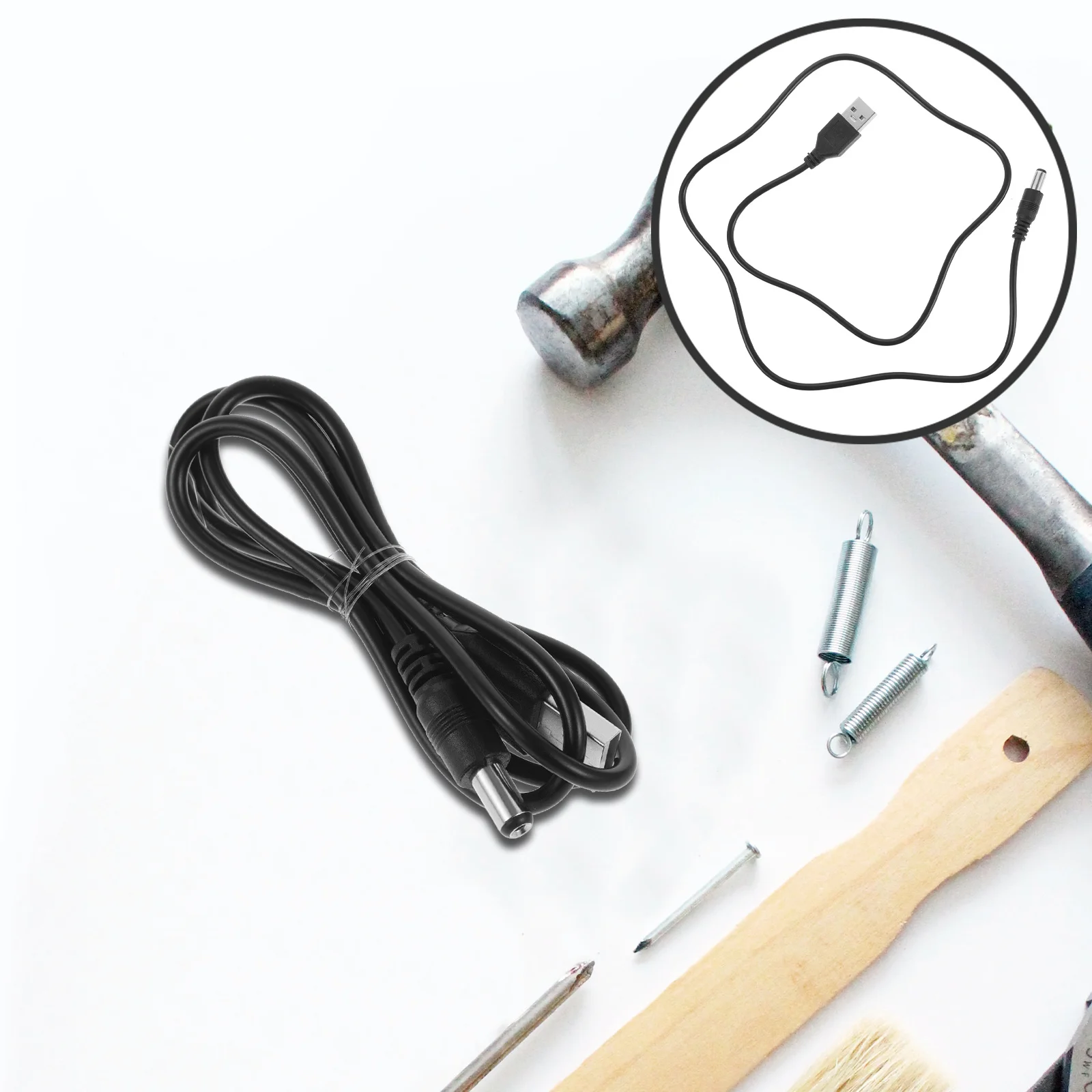 

USB to Dc Power Cord 5V 1a USB Charging Cable Barrel Jack for Smart Induction Trash Can Fast Charging 1a Dc Power Cord