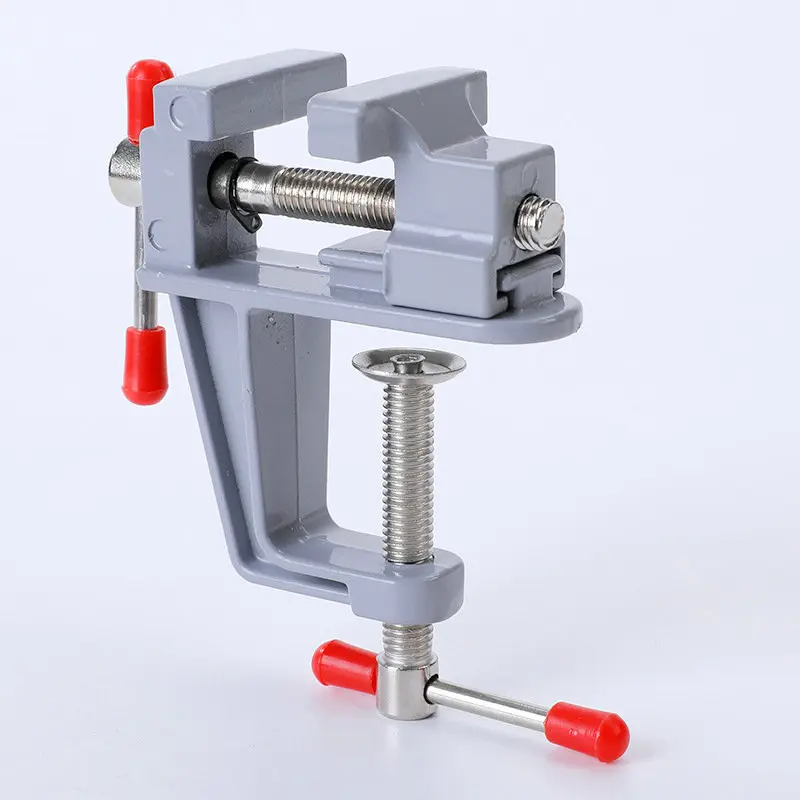 Mini Bench Vise Muliti-Funcational 3.5MM Aluminum Miniature Small Jewelers Hobby Clamp On Table Flat Pliers Tool Vice