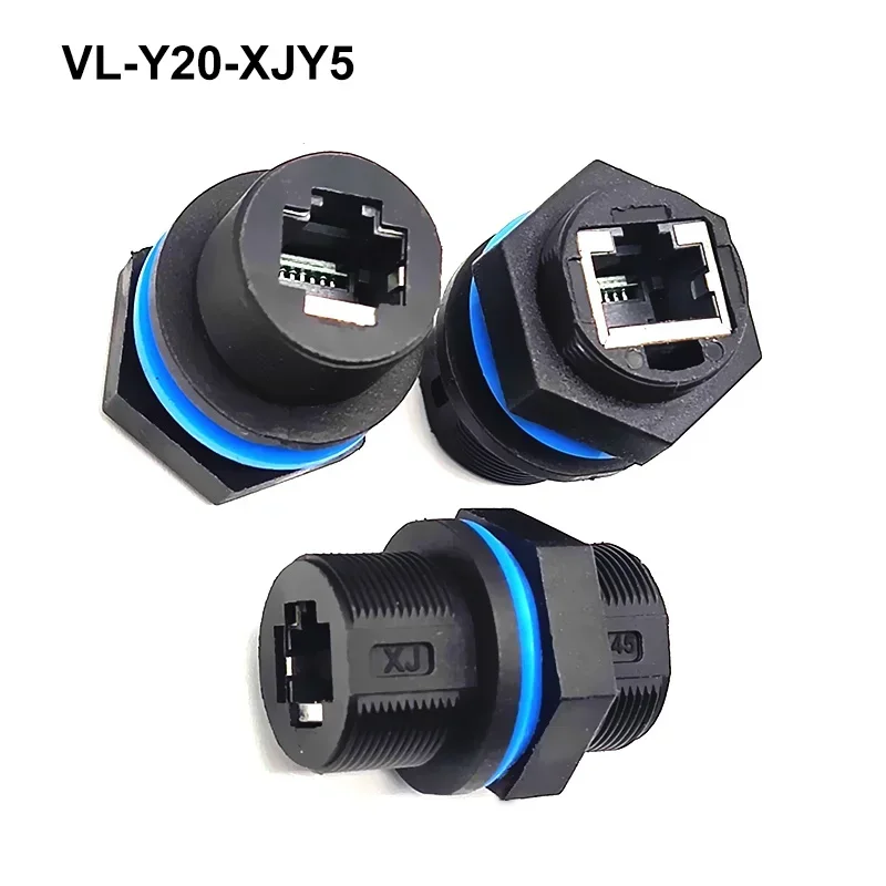 Waterproof M20 RJ45 Network Connector IP67 8Pin Ethernet Port Module Adapter RJ45 Network Cable Board Front/Rear Plug Socket image 3